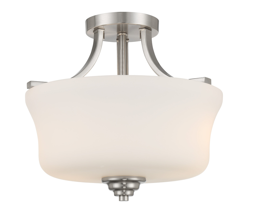 2 LIGHT SEMI FLUSH