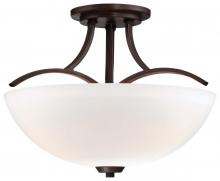 Minka-Lavery 4962-284 - 3 LIGHT SEMI FLUSH MOUNT