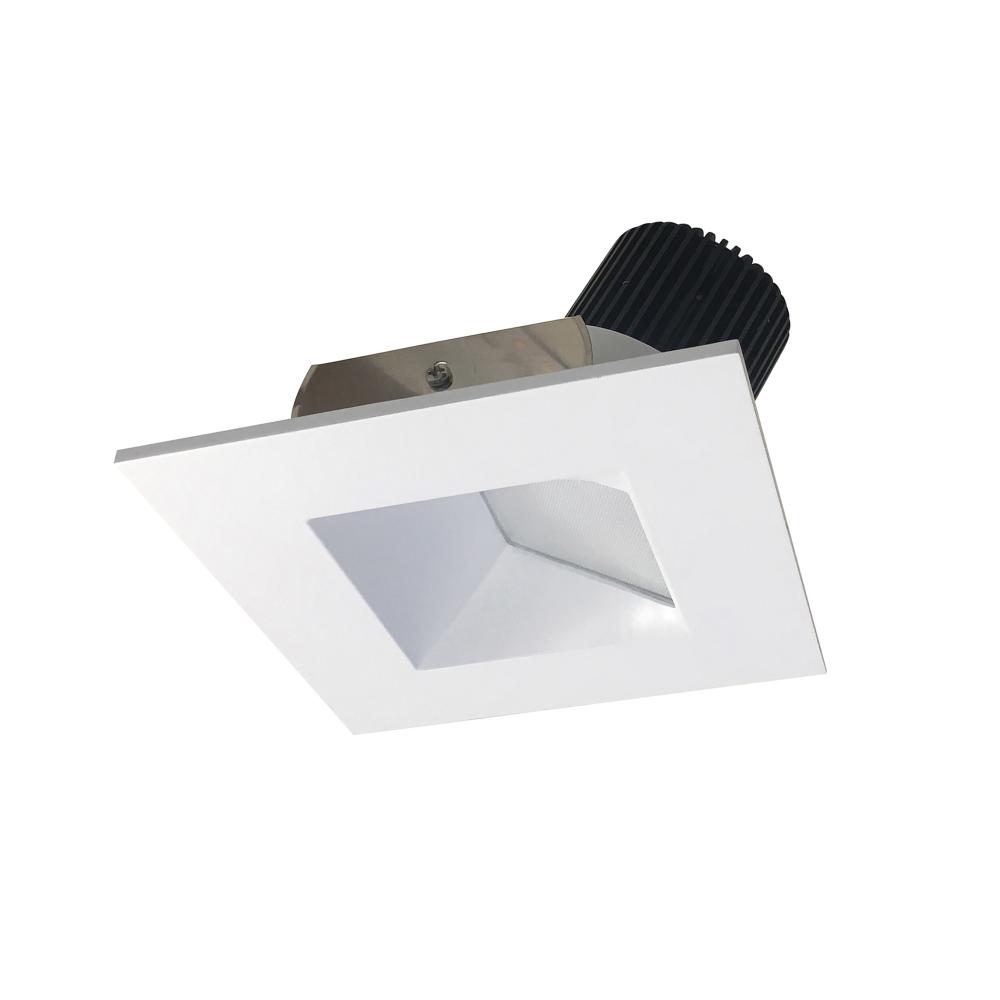 4" Iolite LED Square Wall Wash, 800lm / 14W, 5000K, Matte Powder White Reflector / Matte Powder