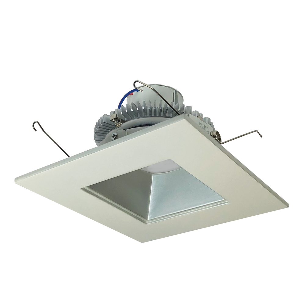 6" Cobalt Click LED Retrofit, Square Reflector, 1000lm / 12W, 3500K, Matte Powder White