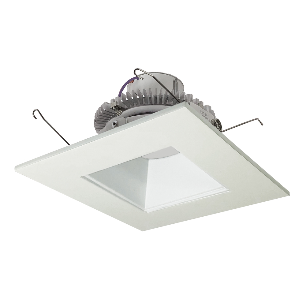 6" Cobalt Click LED Retrofit, Square Reflector, 1000lm / 12W, 3000K, White Reflector / White