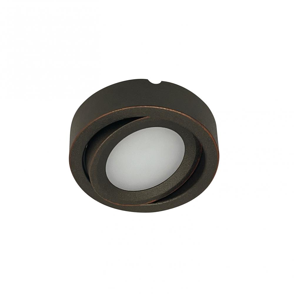 24V Josh Adjustable LED Puck Light, 300lm / 4000K, Bronze Finish