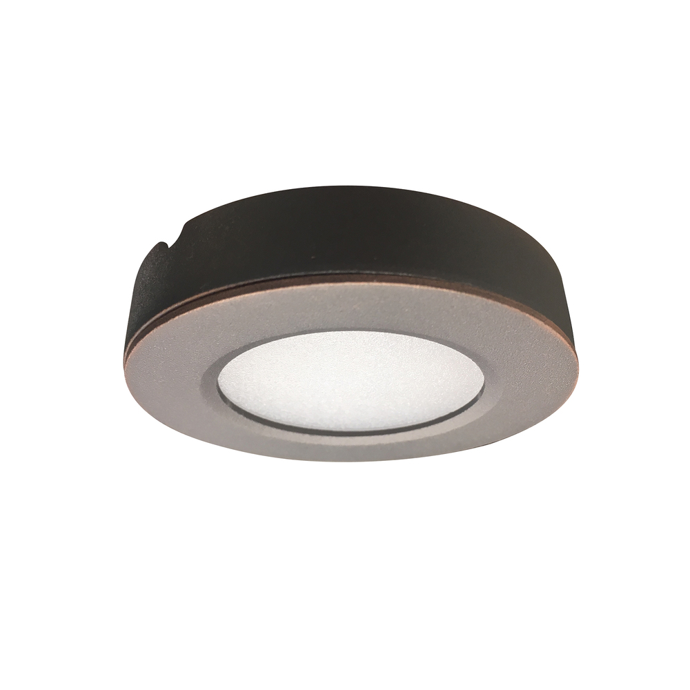 12V Josh LED Puck Light, 300lm / 3500K, Bronze Finish