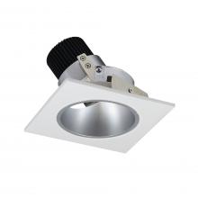 Nora NIO-4SDCDXHW - 4" Iolite LED Square Adjustable Reflector with Round Aperture, 800lm / 14W, Comfort Dim, Haze