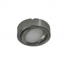 Nora NMP-A35BN - 12V Josh Adjustable LED Puck Light, 300lm / 3500K, Brushed Nickel Finish