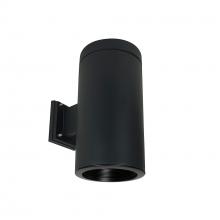 Nora NYLI-6WI2BBB - 6" Cylinder, Black, Wall Mount, Incandescent, Baf., Black