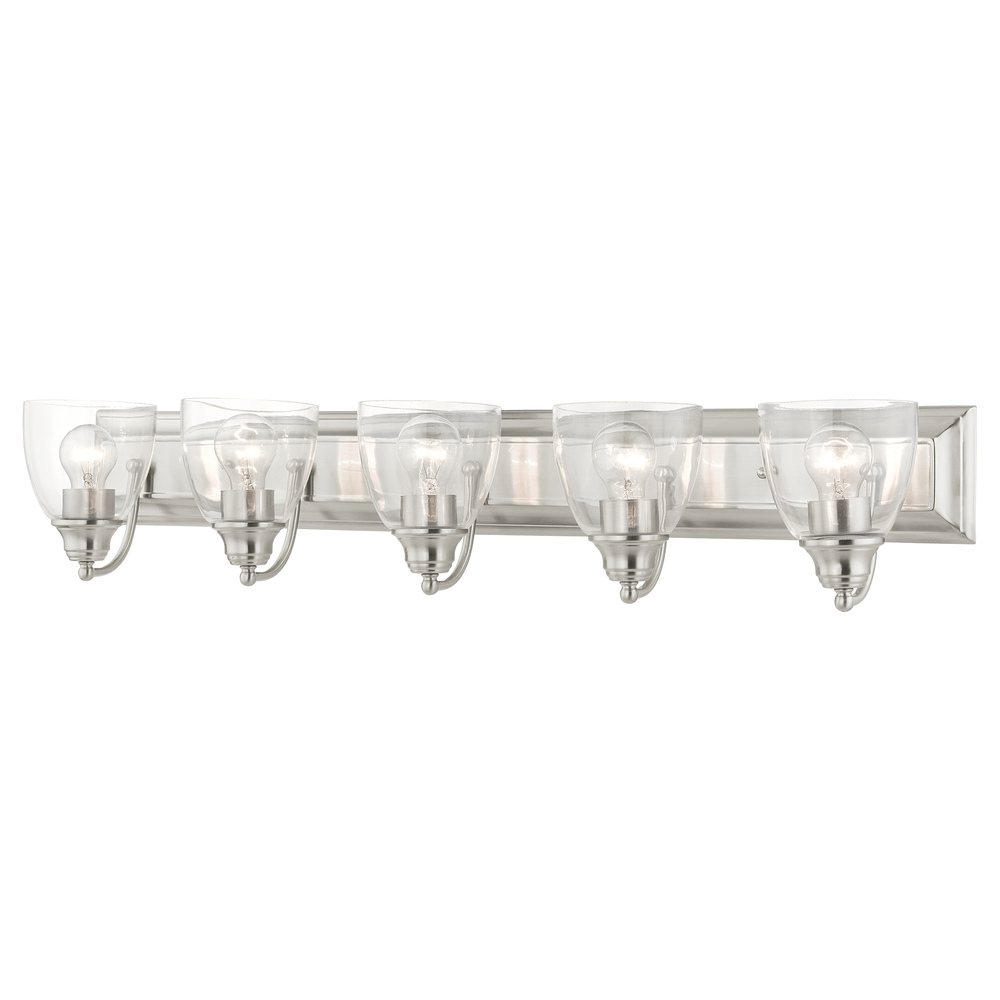 5 Lt Brushed Nickel Vanity Sconce