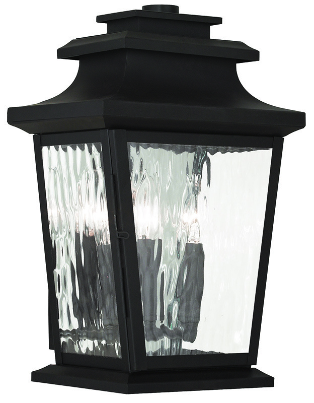 3 Light Bronze Outdoor Wall Lantern