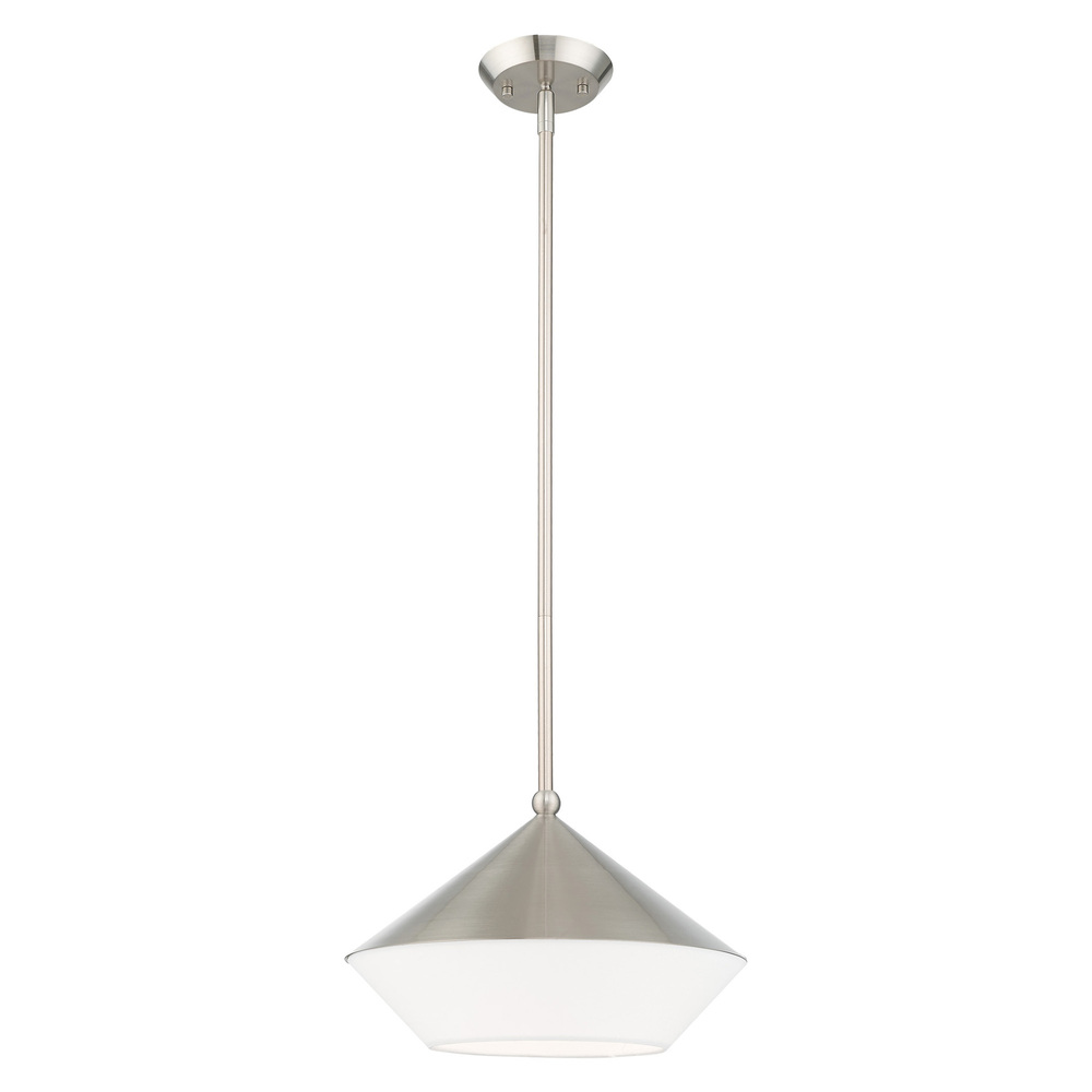 1 Lt Brushed Nickel Mini Pendant