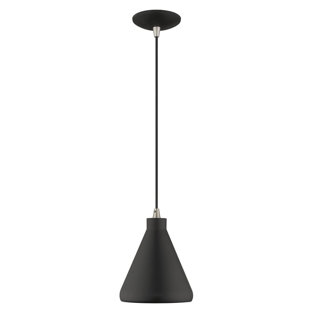 1 Lt Black Mini Pendant