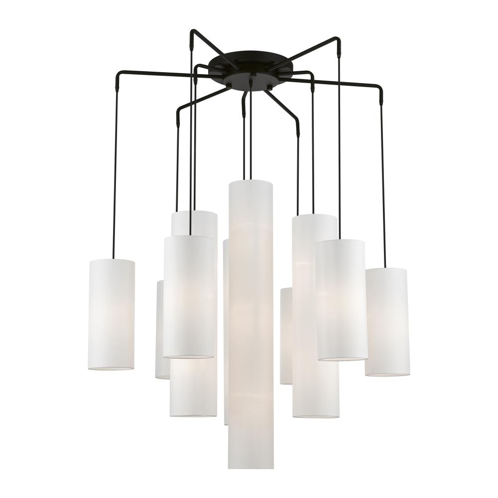 15 Light Black Foyer Chandelier