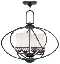 Livex Lighting 4724-67 - 4 Light Olde Bronze Chandelier