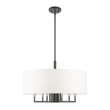 Livex Lighting 49376-76 - 7 Lt Scandinavian Gray Pendant Chandelier