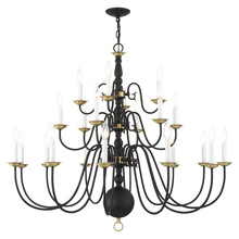 Livex Lighting 5015-04 - 22 Lt Black Chandelier