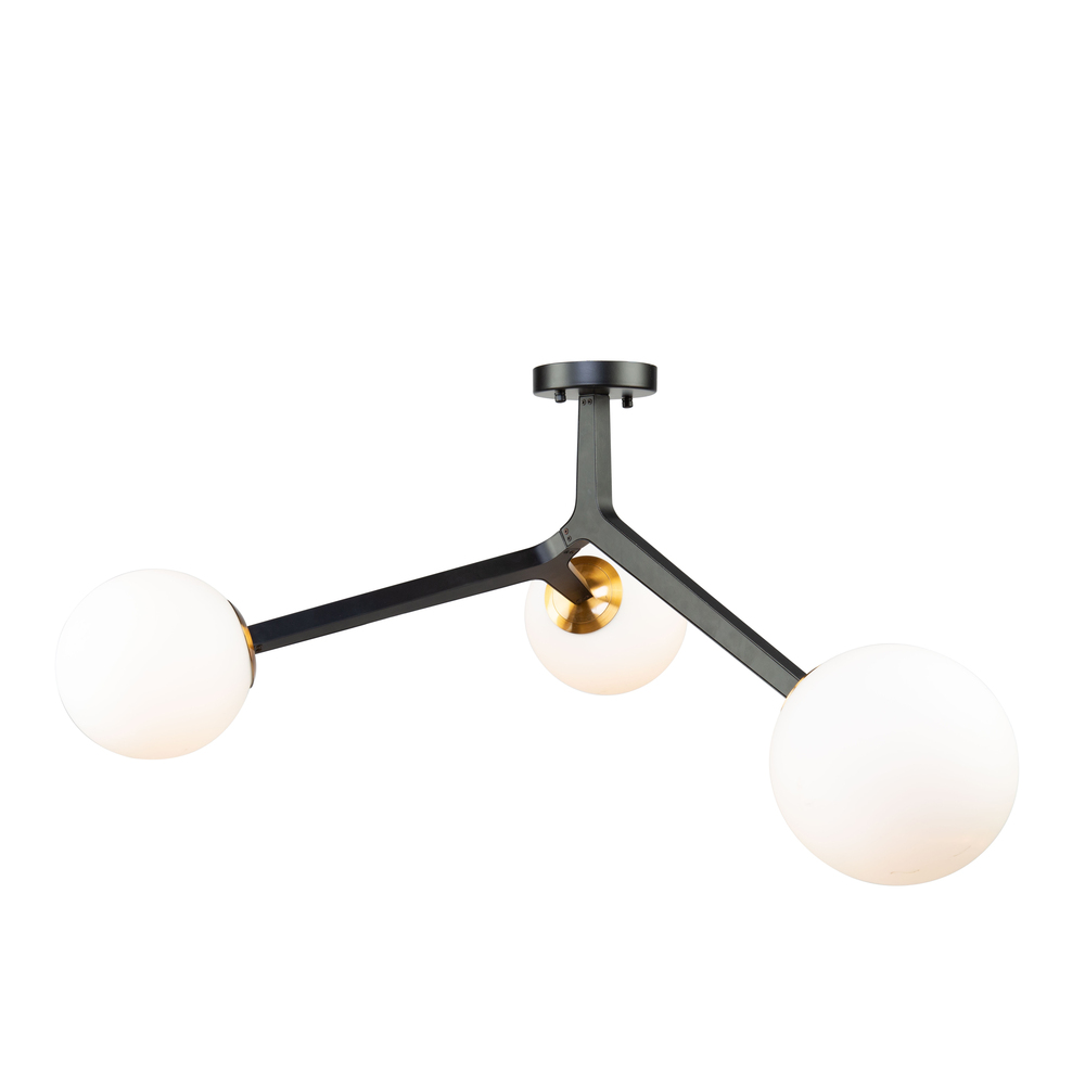 multi light semi flush mount