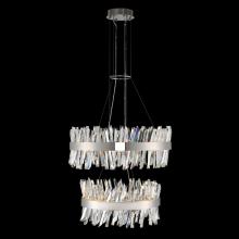  030256-010 - Glacier 25 + 32 Inch 2 Tier LED Round Pendant