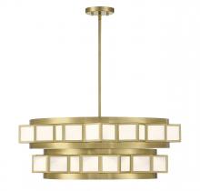 Savoy House 1-3166-6-322 - Gideon 6-Light Chandelier in Warm Brass