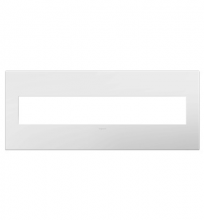 Legrand AWP6GWH1 - Adorne® Gloss White Six-Gang Screwless Wall Plate with Microban®