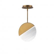  PD-25410-40-AB - Crescent Mini Pendant Light