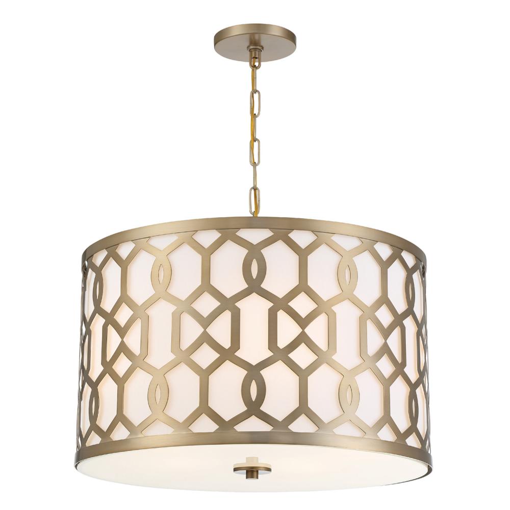 Libby Langdon Jennings 5 Light Aged Brass Chandelier