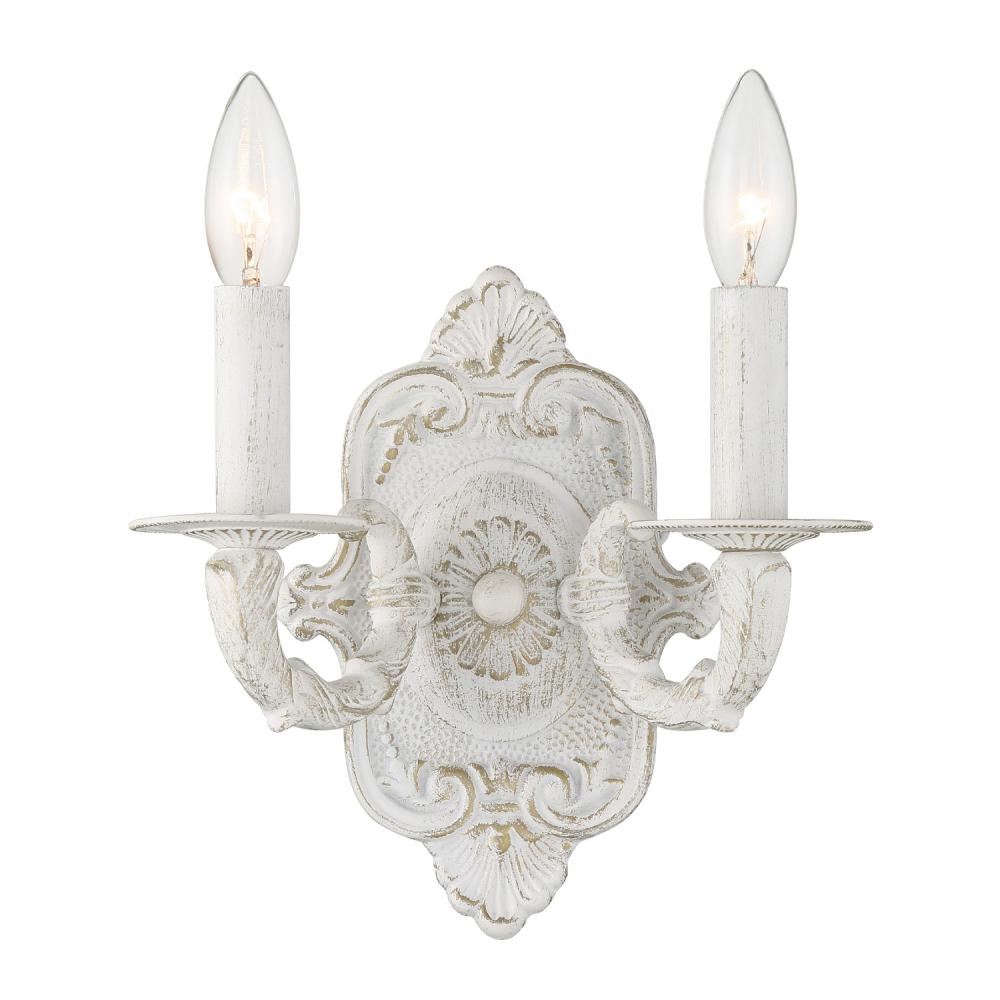 Paris Market 2 Light Antique White Sconce