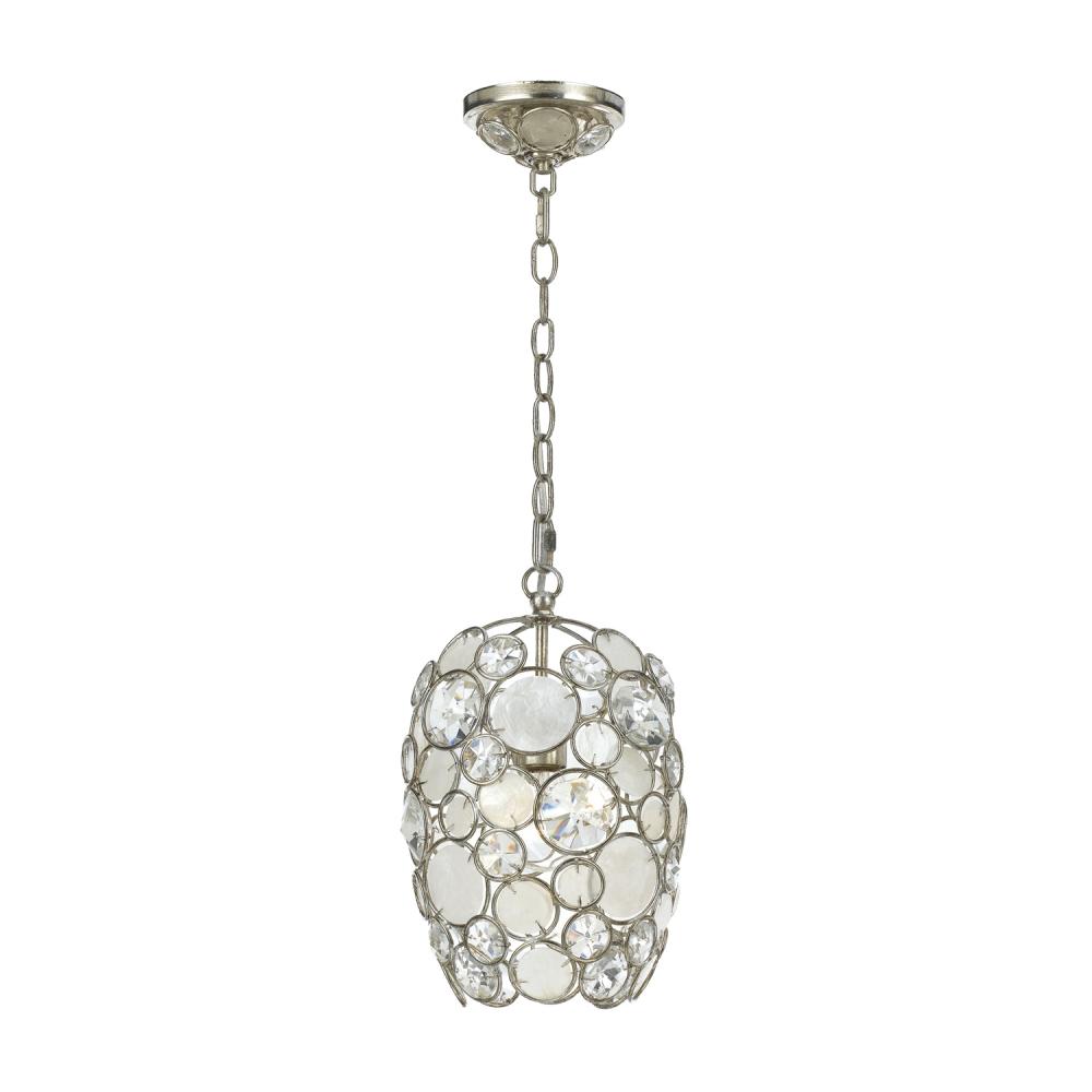 Palla 1 Light Antique Silver Mini Pendant