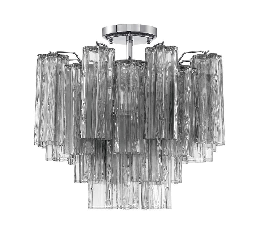 Addis 4 Light Polished Chrome Semi Flush Mount