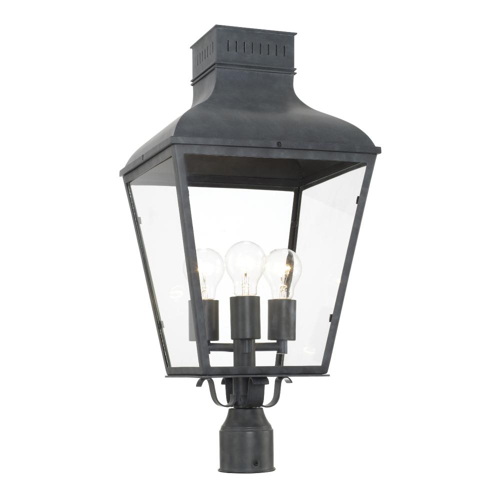 Dumont 3 Light Graphite Outdoor Post