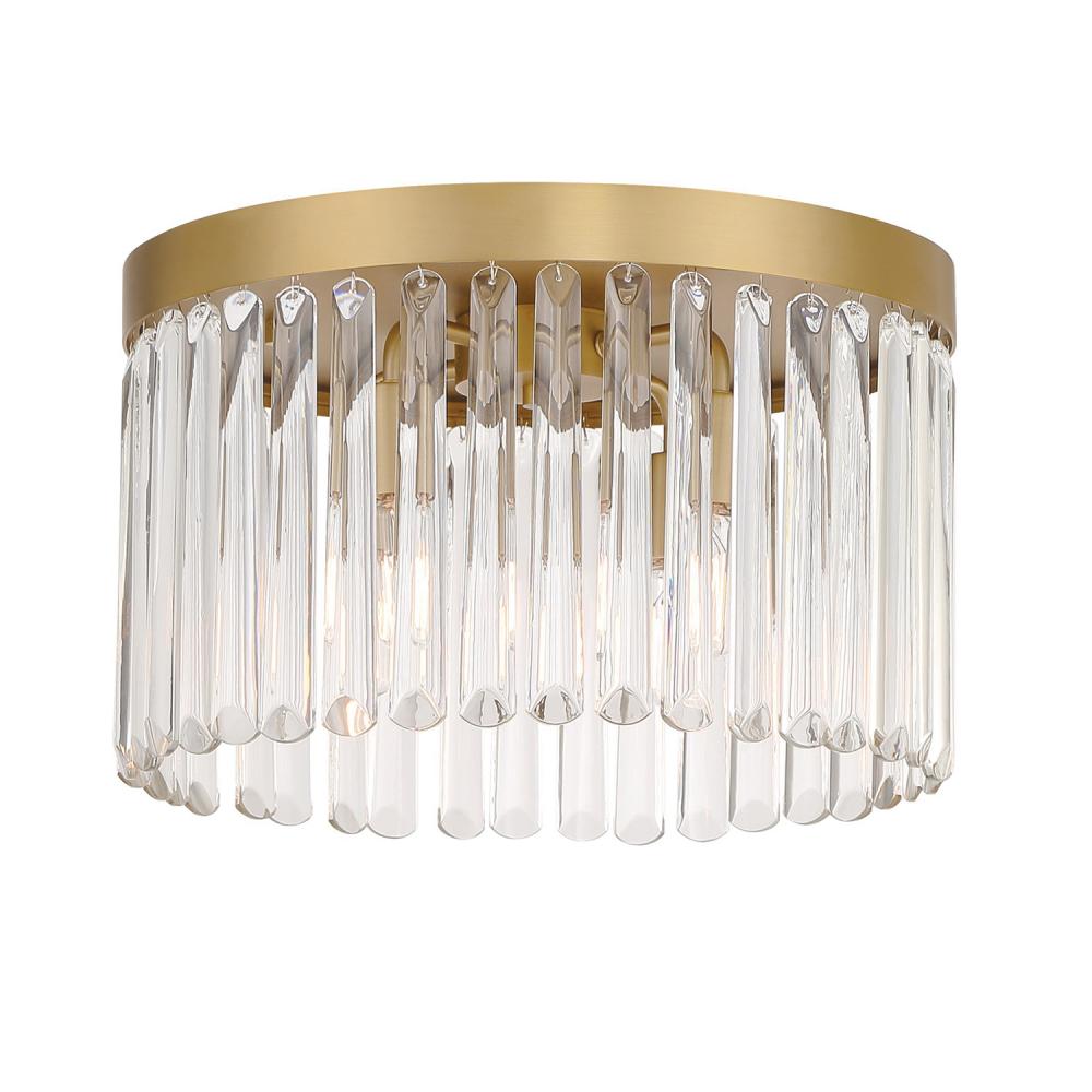 Emory 4 Light Modern Gold Flush Mount