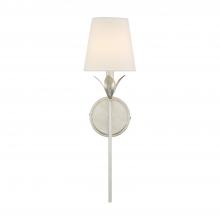  531-SA - Broche 1 Light Antique Silver Sconce