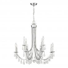 Crystorama 8829-CH-CL-SAQ - Bridgehampton 12 Light Spectra Crystal Polished Chrome Chandelier