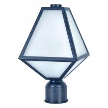 Crystorama GLA-9707-OP-BC - Brian Patrick Flynn Glacier 1 Light Black Charcoal Outdoor Post