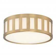  KEN-2203-VG - Kendal 3 Light Vibrant Gold Flush Mount