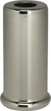 Satco Products Inc. 90/2286 - Steel Spacer; 7/16" Hole; 2" Height; 7/8" Diameter; 1" Base Diameter; Nickel Plated