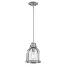 Westinghouse 6117800 - Mini Pendant Brushed Nickel Finish Clear Glass