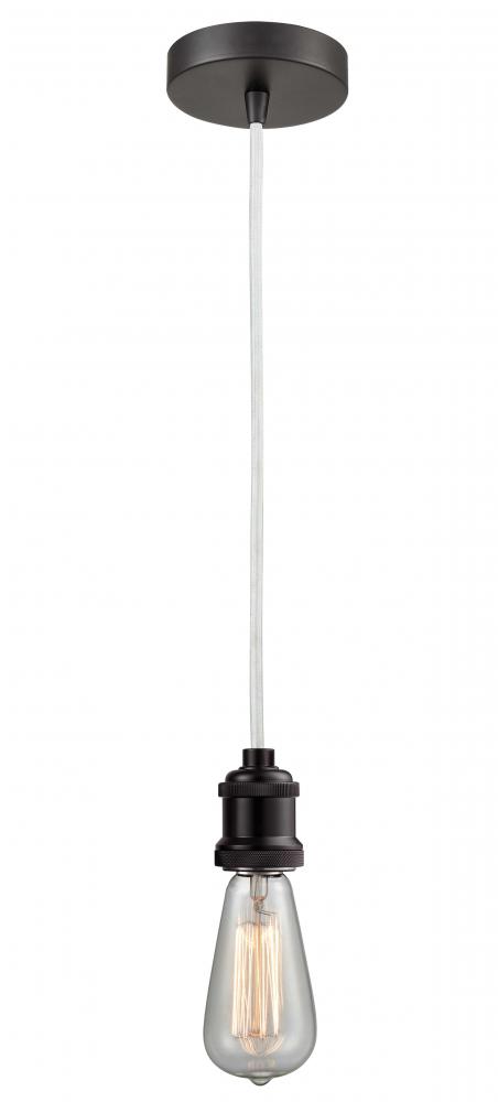 Edison - 1 Light - 2 inch - Oil Rubbed Bronze - Cord hung - Mini Pendant