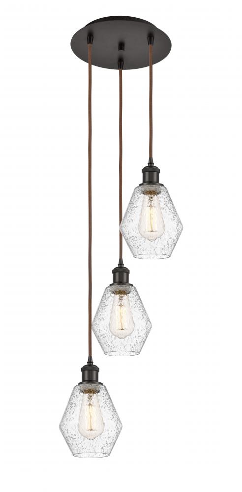 Cindyrella - 3 Light - 13 inch - Oil Rubbed Bronze - Cord Hung - Multi Pendant