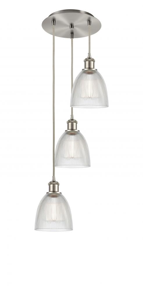 Castile - 3 Light - 13 inch - Brushed Satin Nickel - Cord Hung - Multi Pendant