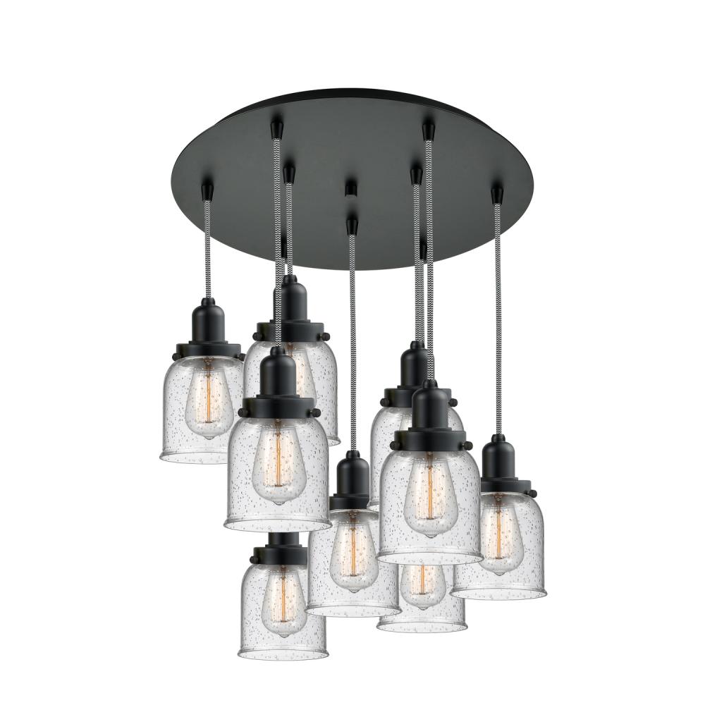 Whitney - 9 Light - 18 inch - Matte Black - Cord hung - Multi Pendant