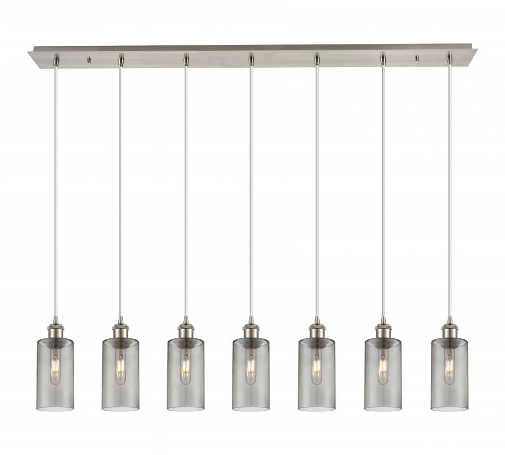 Crown Point - 7 Light - 49 inch - Brushed Satin Nickel - Linear Pendant