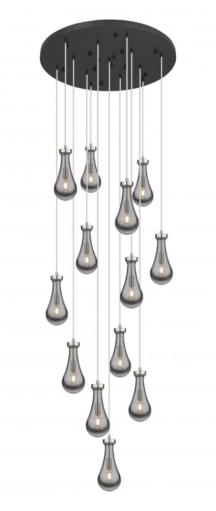 Owego - 13 Light - 32 inch - Brushed Satin Nickel - Multi Pendant