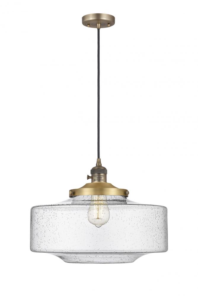 Bridgeton - 1 Light - 16 inch - Brushed Brass - Cord hung - Mini Pendant