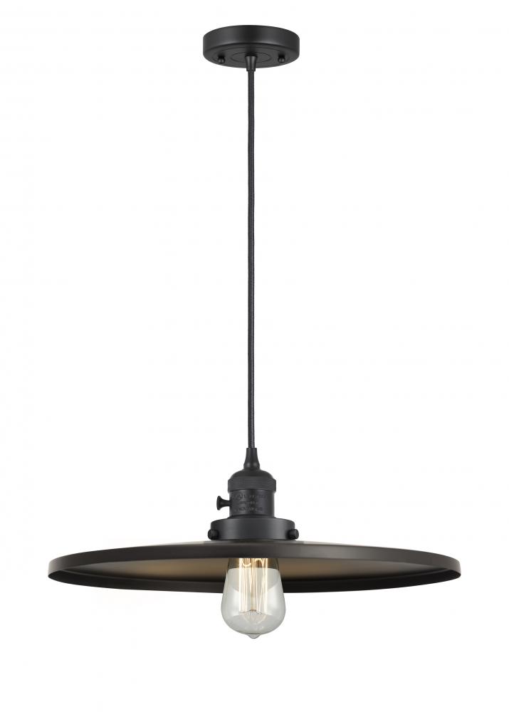 Appalachian - 1 Light - 16 inch - Matte Black - Cord hung - Mini Pendant