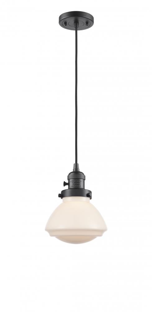 Olean - 1 Light - 7 inch - Oil Rubbed Bronze - Cord hung - Mini Pendant