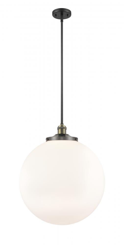 Beacon - 1 Light - 18 inch - Black Antique Brass - Stem Hung - Pendant