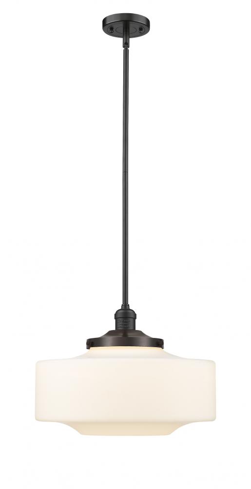 Bridgeton - 1 Light - 12 inch - Oil Rubbed Bronze - Stem Hung - Mini Pendant