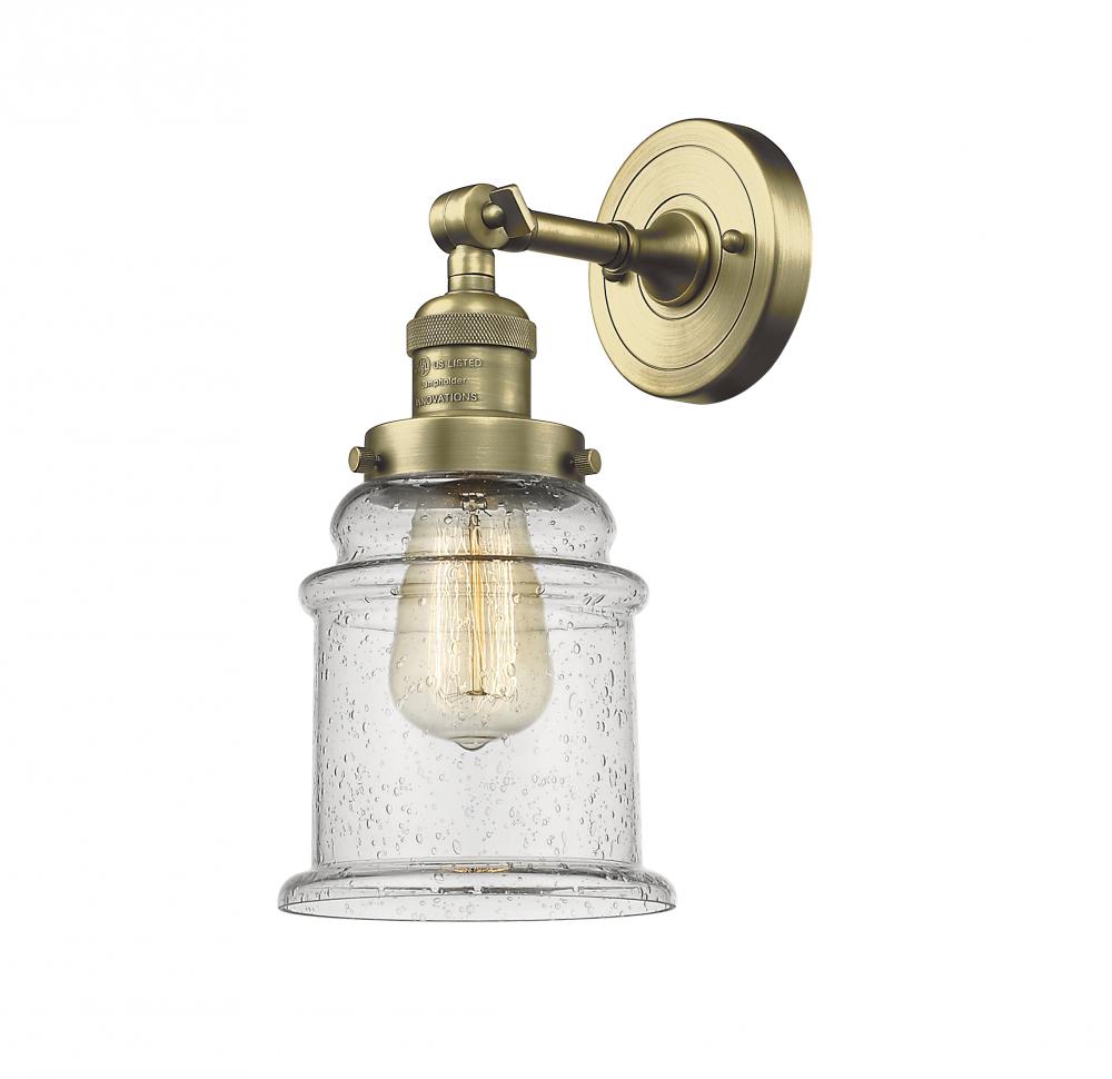 Canton - 1 Light - 7 inch - Antique Brass - Sconce