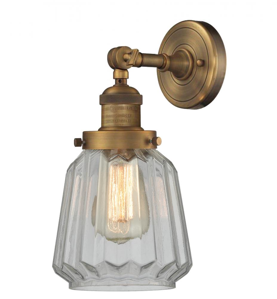 Chatham - 1 Light - 7 inch - Brushed Brass - Sconce