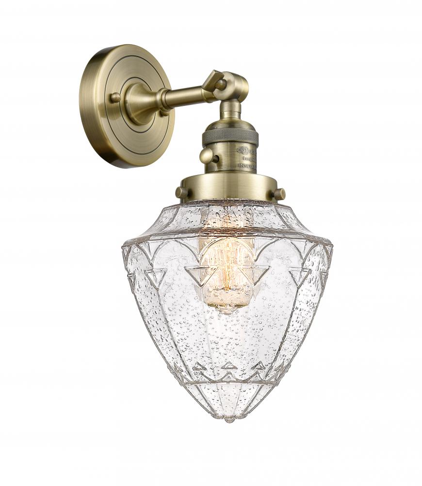 Bullet - 1 Light - 7 inch - Antique Brass - Sconce