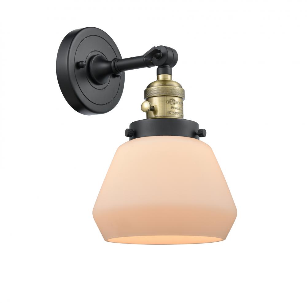 Fulton - 1 Light - 7 inch - Black Antique Brass - Sconce